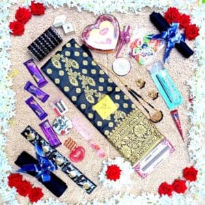 প্রিয়তমা প্রিমিয়াম কাতান কম্বো (কালো)-২৪ আইটেম