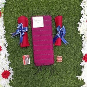 চুমকি শাড়ির কম্বো প্যাকেজ (parpel)-৬ আইটেম