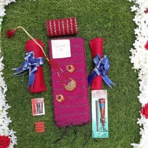 চুমকি শাড়ির কম্বো প্যাকেজ (parpel)-১১ আইটেম