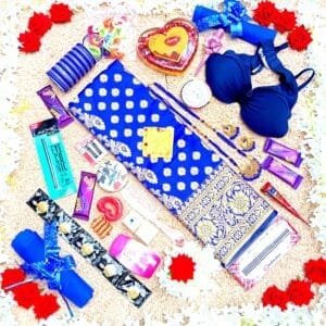 মনের রাণী কাতান কম্বো (নীল)-২৭ আইটেম (ব্রা সহ)