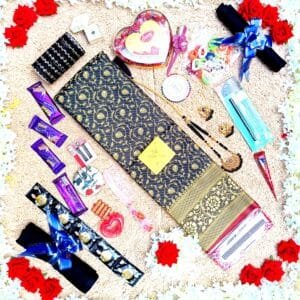 প্রিয়তমা প্রিমিয়াম কাতান কম্বো (কালো)-২৪ আইটেম