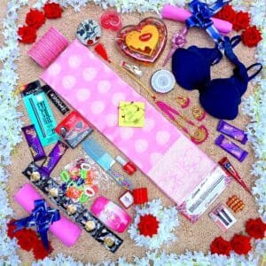 মহারাণী  কাতান কম্বো ( বেবি পিংক )-৩১ আইটেম