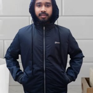 কুয়াশারোধী ওয়ারটারপ্রফ প্রিমিয়াম জ্যাকেট- কালো কালার